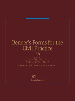 cover image of Bender's Forms for the Civil Practice
